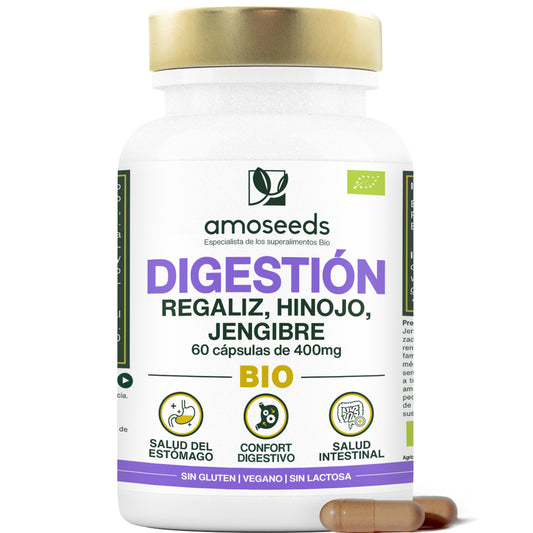 Complejo Digestión Bio, Regaliz, Hinojo, Jengibre | 60 Cápsulas_0
