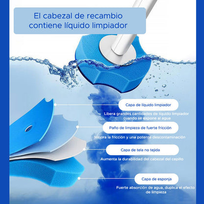 Joybos - Escobilla Para Inodoro Desechable De Pared Con 6 Recambios_2