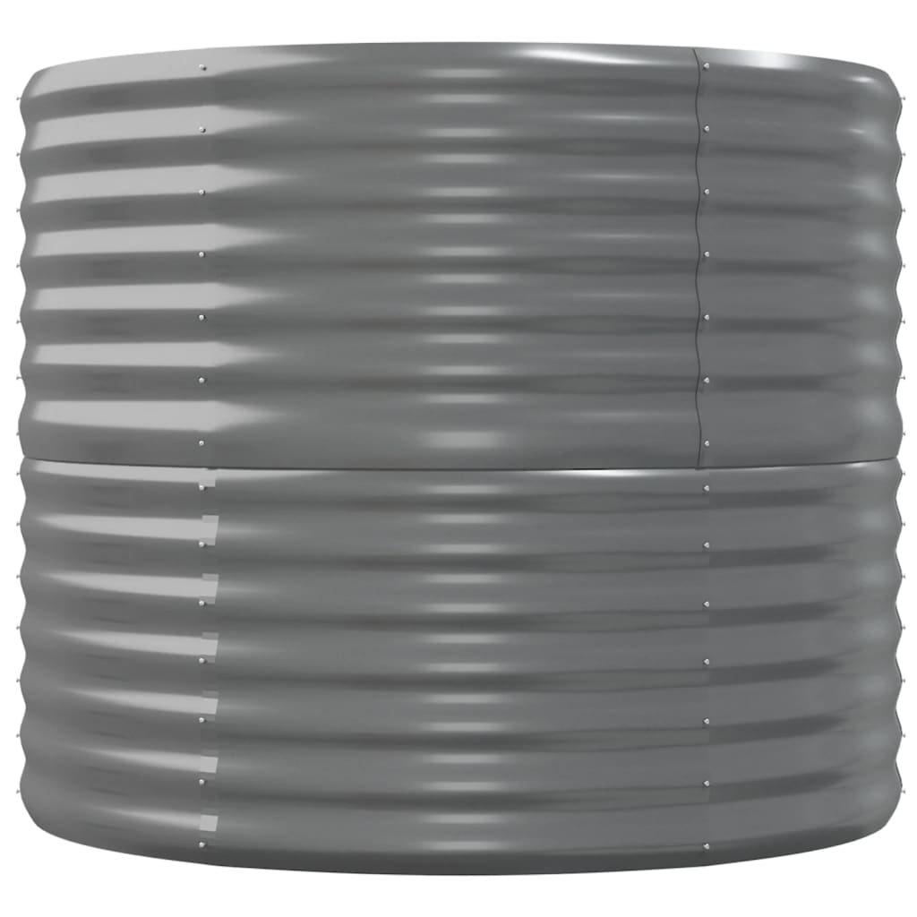 Jardinera Arriate Acero Galvanizado Gris 152x80x68 Cm_3