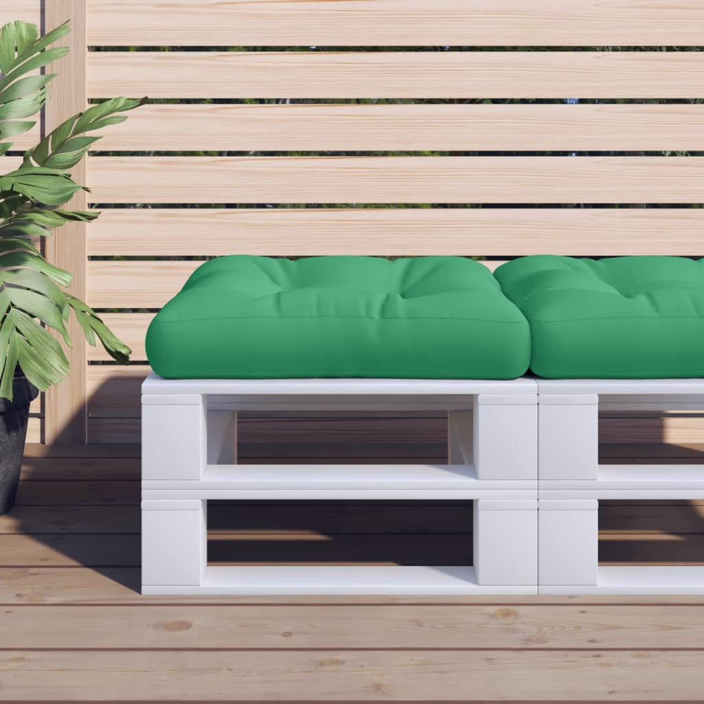 Vidaxl Cojín Para Sofá De Palets Tela Verde 60x60x12 Cm_1