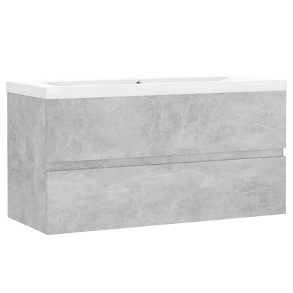 Mueble Con Lavabo Madera De Ingeniería Gris Hormigón_1