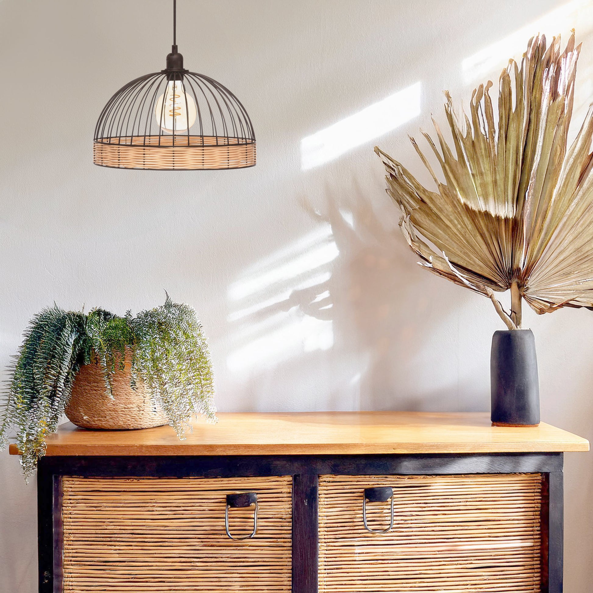 Wellhome Lámpara Suspensión Metal D.35cm_3