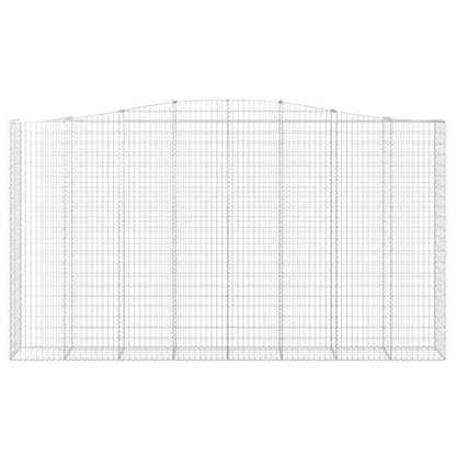 Cestas De Gaviones 6 Uds Forma De Arco Hierro 400x50x220/240 Cm_3