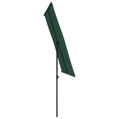 Vidaxl Sombrilla De Jardín Con Palo De Aluminio Verde 2x1,5 M_4
