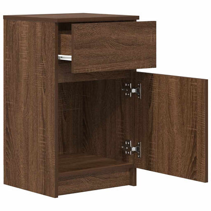 Mesilla De Noche Roble Marrón 39x35x65 Cm Madera De Ingeniería_3