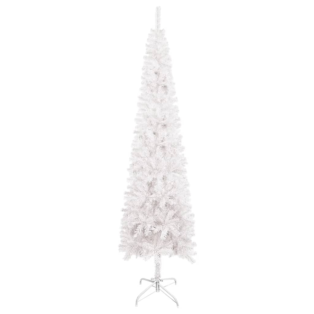 Vidaxl Árbol De Navidad Delgado Blanco 120 Cm_1