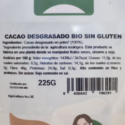 Cacao desgrasado Bio Naturgreen 225 g