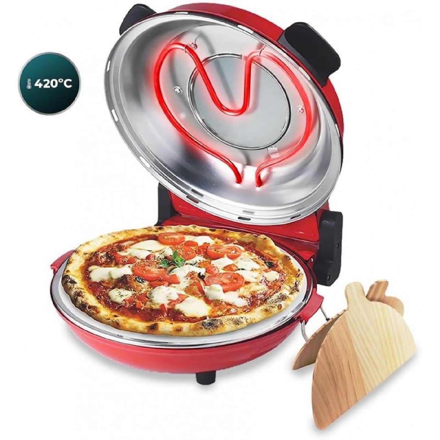Cecotec Pizza Maker Horno Grill Eléctrico Para Pizza Fun Pizza&co Mamma Mía Vista_3