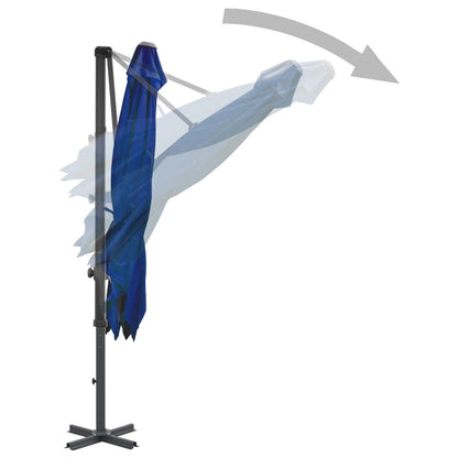 Vidaxl Sombrilla Jardín Voladiza Palo Aluminio Azul Azure 250x250 Cm_3