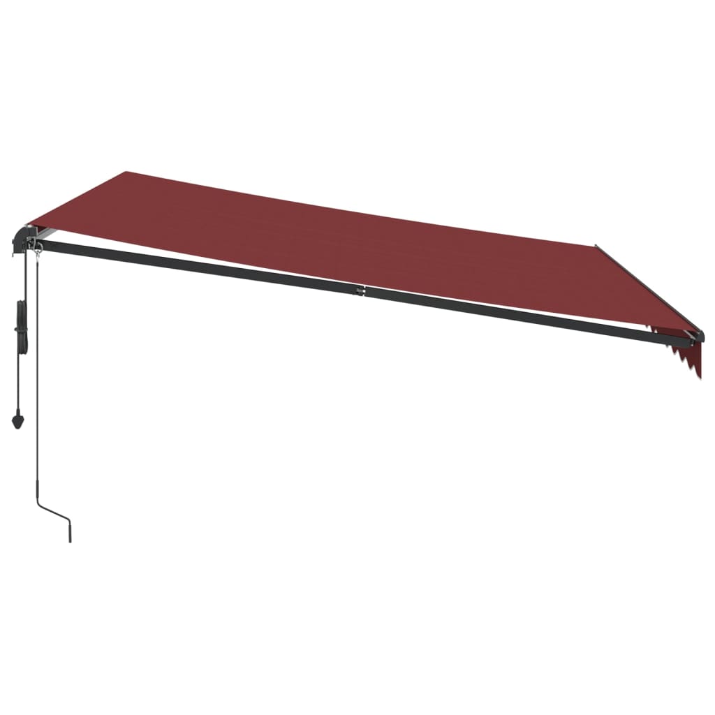 Toldo Retráctil Automático Color Burdeos 400x350 Cm_3