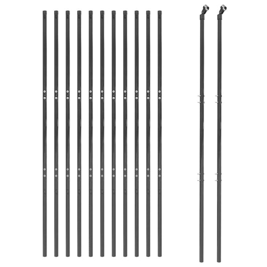 Cerca De Alambre De Acero Galvanizado Gris Antracita 1,4x25 M / Vetonek_0