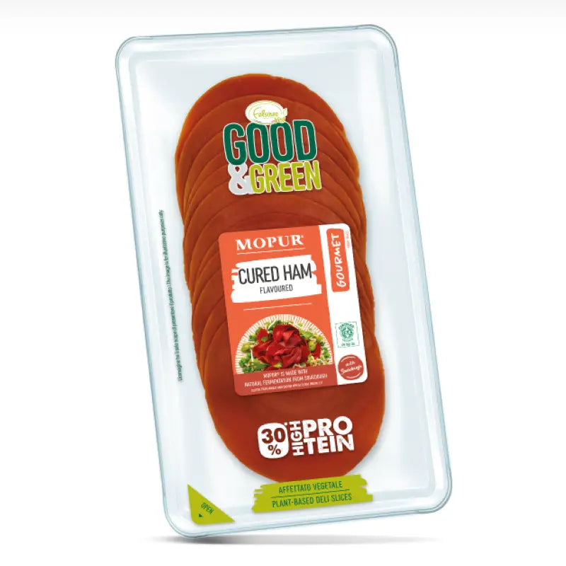 Embutido Vegetal En Lonchas Sabor Curado Good & Green 90g_0