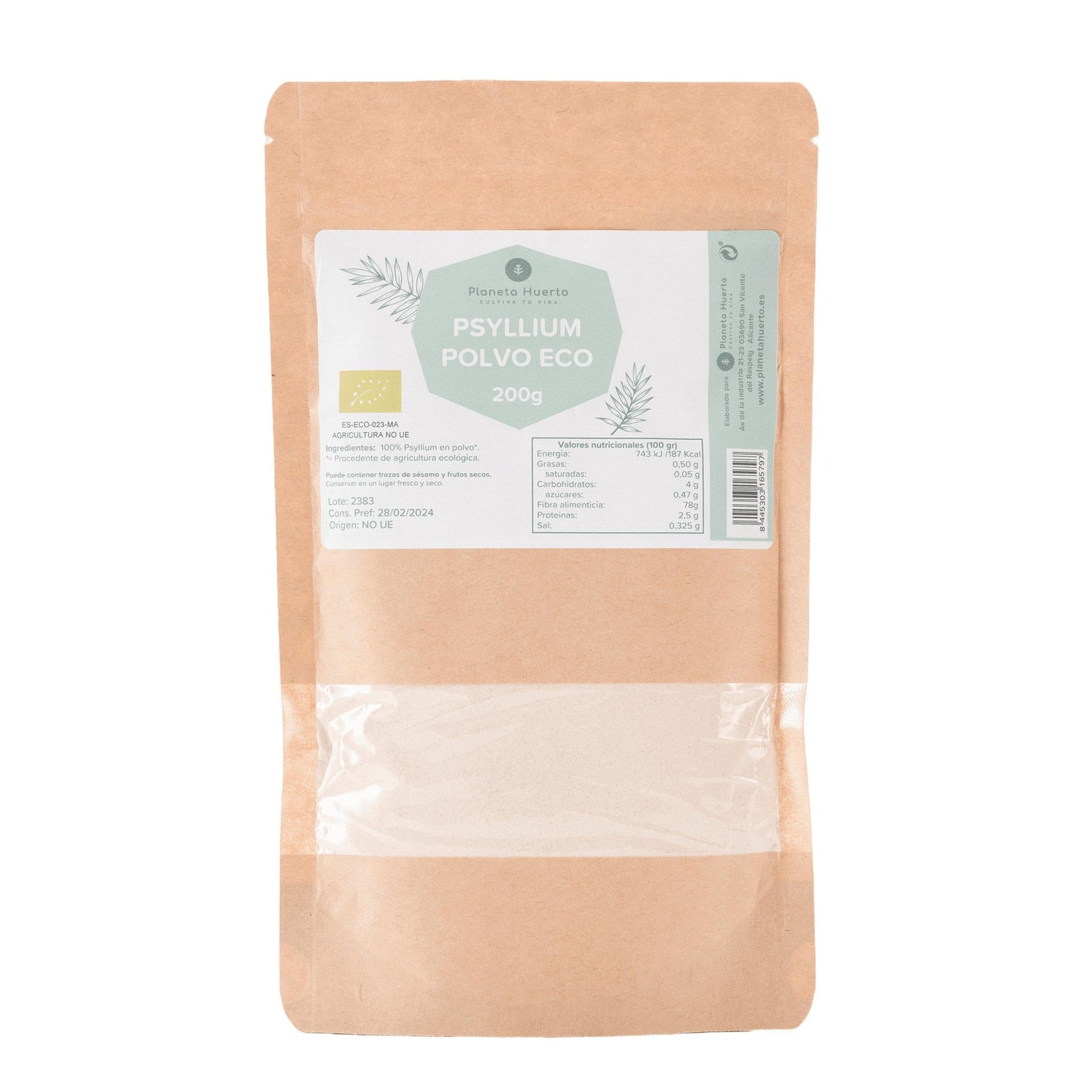 Psyllium en polvo Eco Planeta Huerto 200 g