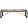 Mesa De Centro Madera Maciza Reciclada 140x70x40 Cm