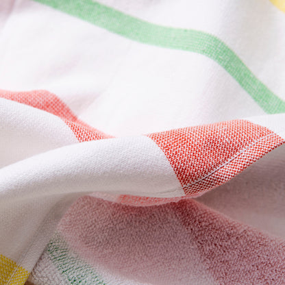 Hammam 80x165cm 350gsm 100% Algodón Rosa, Amarillo Y Verde Rainbow Be_3