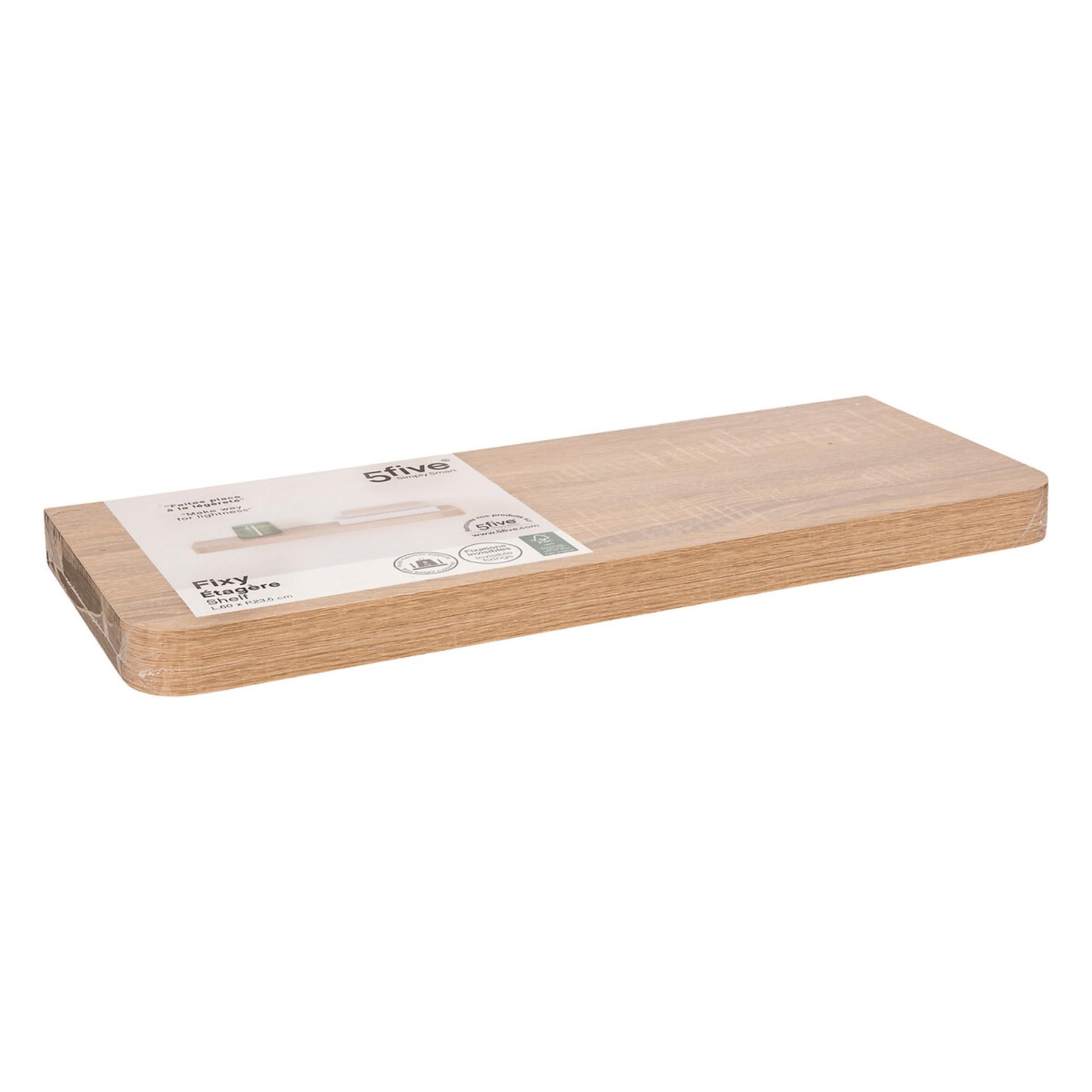 Estante Mural Redondeado Fixy 60 Cm Natural_4