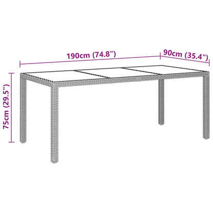 Vidaxl Juego De Comedor De Jardín De 9 Piezas Ratán Sintético Beige_2