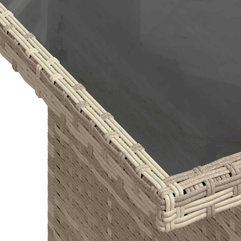 Set De Sofás De Jardín 6 Pzas Y Cojines Ratán Sintético Gris / Vetonek_3