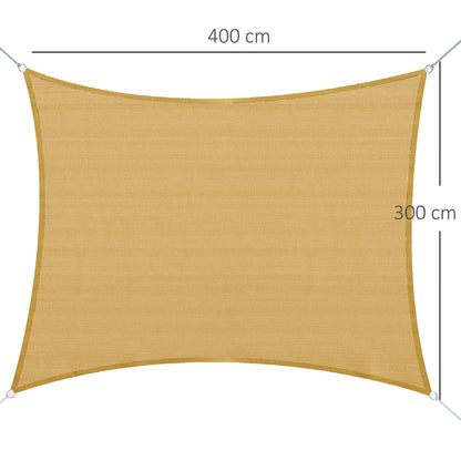 Outsunny - Toldo Vela Rectangular (varios Tamaños Y Colores)_2