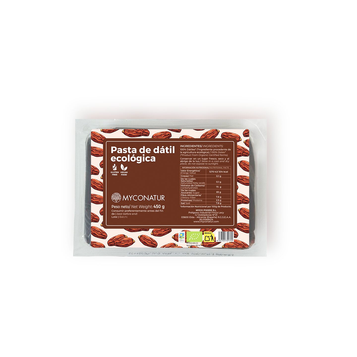 Pasta De Dátil Ecológica 450g_0