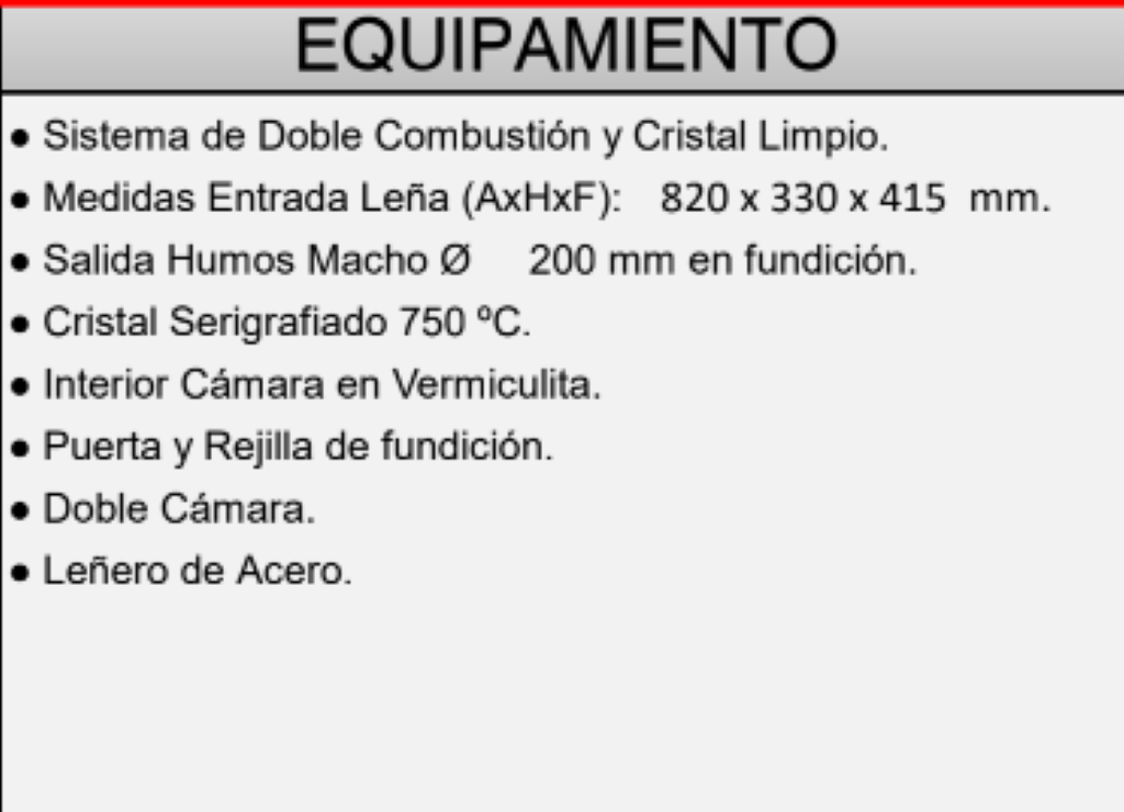 BRICOSOL Estufa de leña frontal con leñero sin turbinas FM Modelo M-100 LK_3
