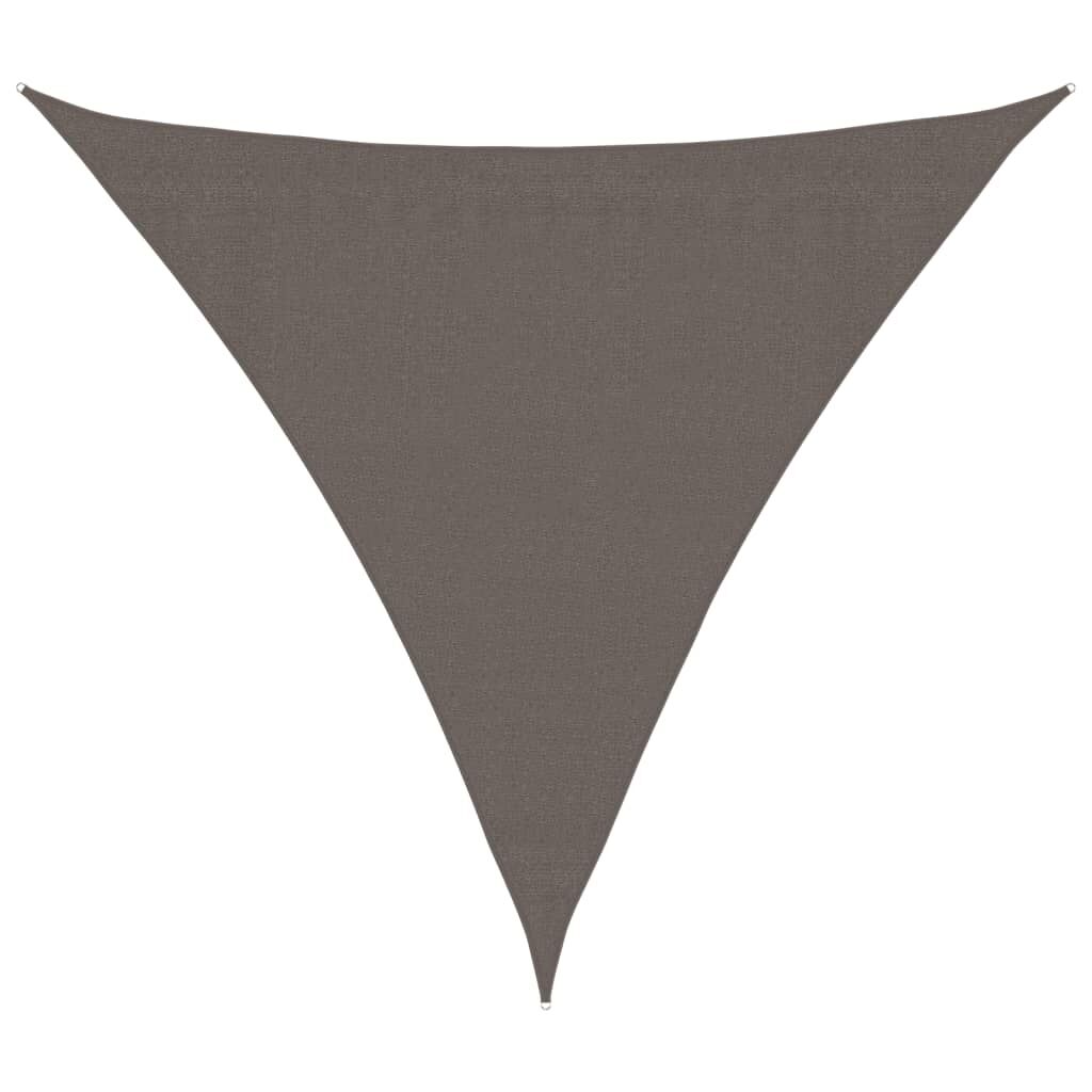 Vidaxl Toldo De Vela Triangular 3,6x3,6x3,6 M Hdpe Gris Antracita_0