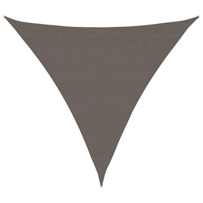 Vidaxl Toldo De Vela Triangular 3,6x3,6x3,6 M Hdpe Gris Antracita_0