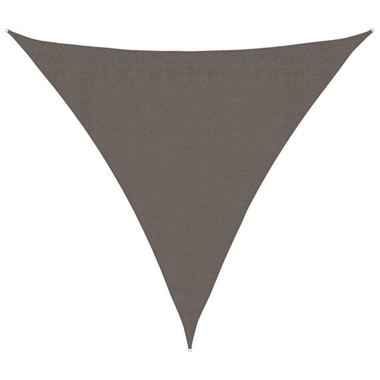 Vidaxl Toldo De Vela Triangular 3,6x3,6x3,6 M Hdpe Gris Antracita_0