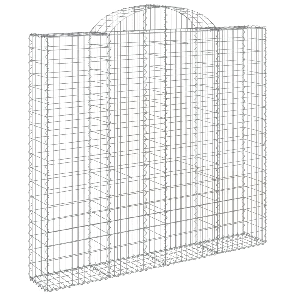 Cestas De Gaviones 3 Uds Forma De Arco Hierro 200x50x180/200 Cm_2
