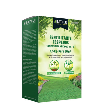 Fertilizante césped granulado Batlle 1.5kg