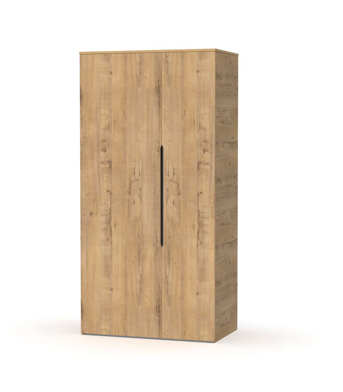 Armario Ropero 2 Puertas Abatibles Noa Acabado Roble Gold, 100cm(ancho) 200cm(altura) 57cm_0