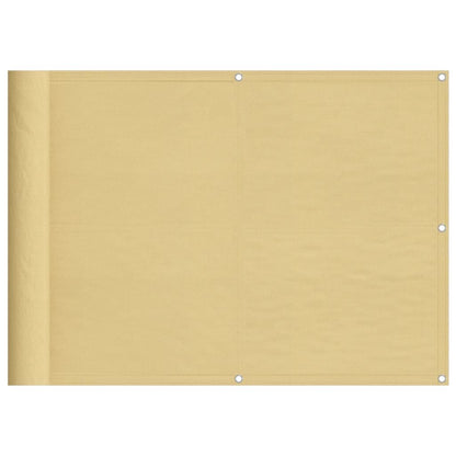 Vidaxl Pantalla De Balcón 100% Poliéster Oxford Color Arena 75x500 Cm_0