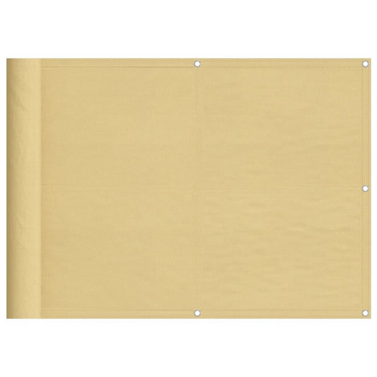 Vidaxl Pantalla De Balcón 100% Poliéster Oxford Color Arena 75x500 Cm_0