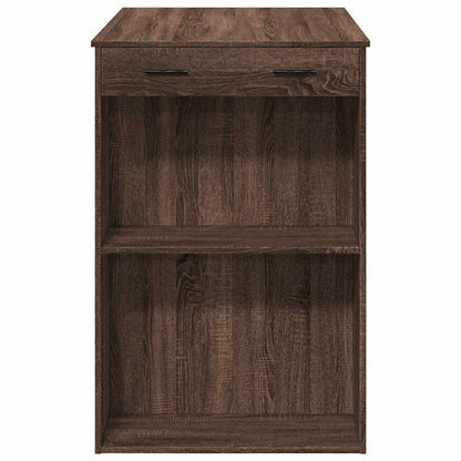 Mesa Alta De Bar Madera Ingeniería Marrón Roble 102x70x103,5 Cm_4
