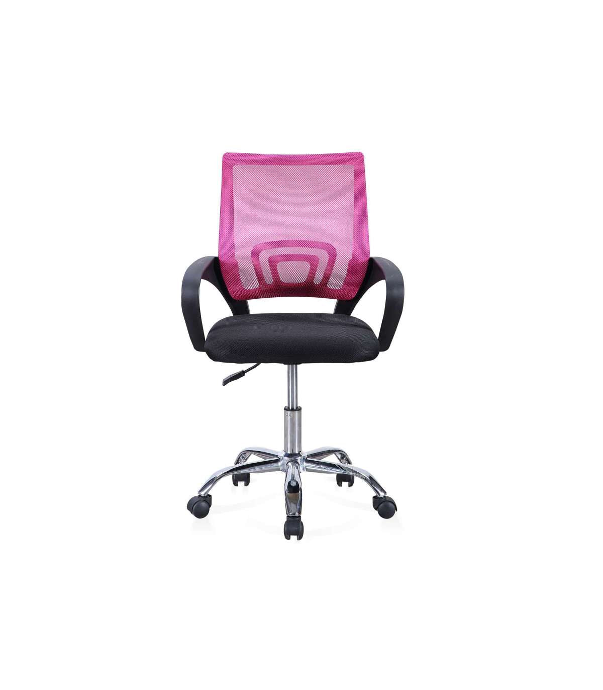 Silla De Escritorio Giratoria Vita Acabado Negro/rosa, 90/102 Cm(alto)60 Cm(ancho)60 Cm(la_5