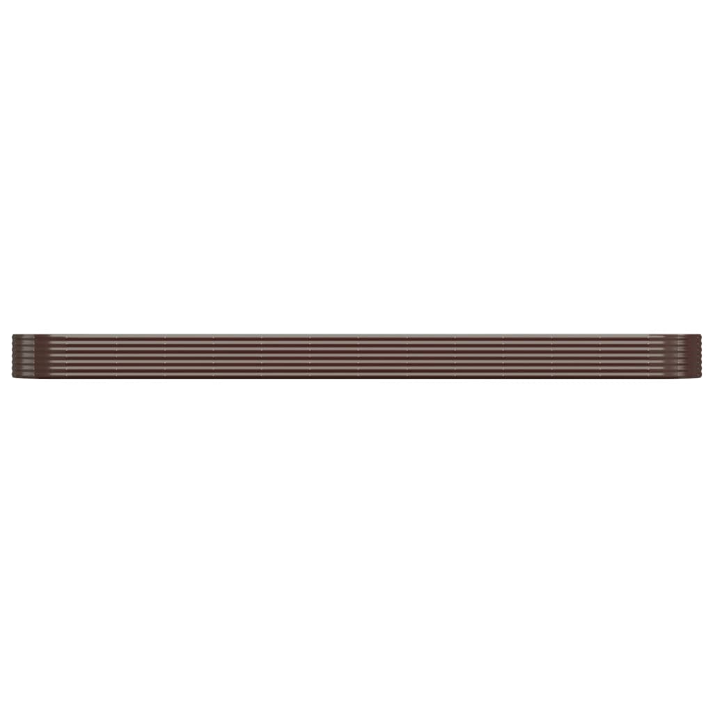Jardinera Arriate Acero Galvanizado Marrón 544x100x36cm_2