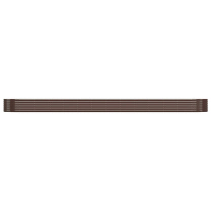 Jardinera Arriate Acero Galvanizado Marrón 544x100x36cm_2