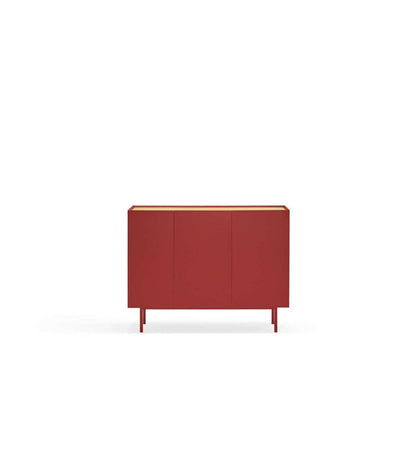 Mueble Aparador Para Comedor Modelo Arista 3 Puertas Acabado Burdeos, 40cm(ancho) 85cm(al_0
