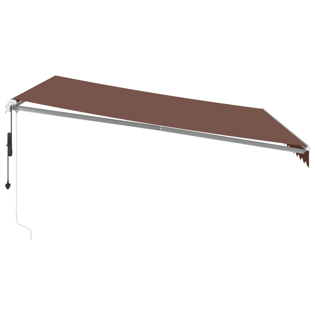 Toldo Retráctil Automático Marrón 400x350 Cm_3