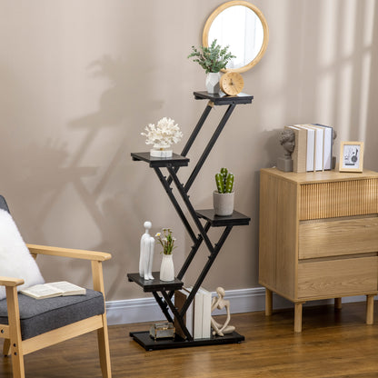 Outsunny Soporte Para Plantas De 4 Niveles Con Marco De Acero 53x24x119,5 Cm_1