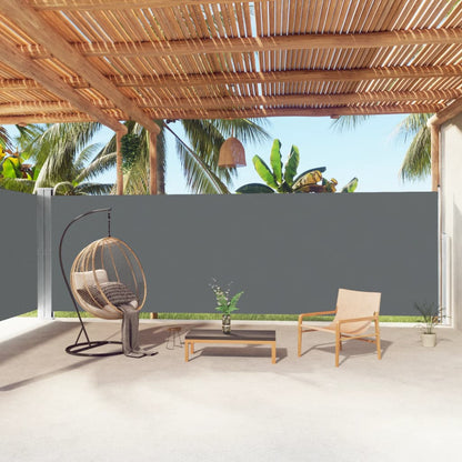 Vidaxl Toldo Lateral Retráctil Gris Antracita 200x1000 Cm_1