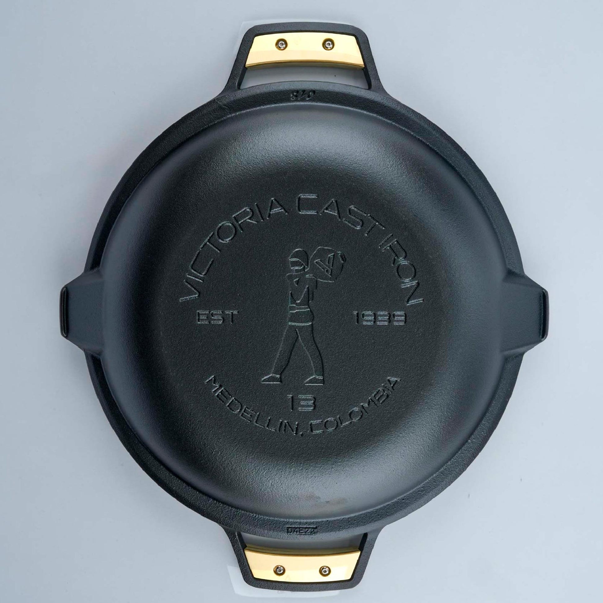 Victoria Paellera Sartén Hierro Fundido Curado Signature Gold Inducción 33cm, Apta Fuego, Barbacoa, Horno_4