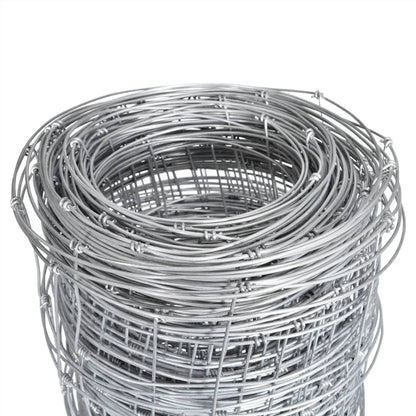 Valla De Jardín De Acero Galvanizado Plateado 50x1 M / Vetonek_2