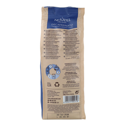 Café en grano ECO descafeinado 250 g