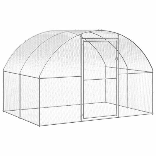 Vidaxl Gallinero De Exterior De Acero Galvanizado 3x2x2 M_0