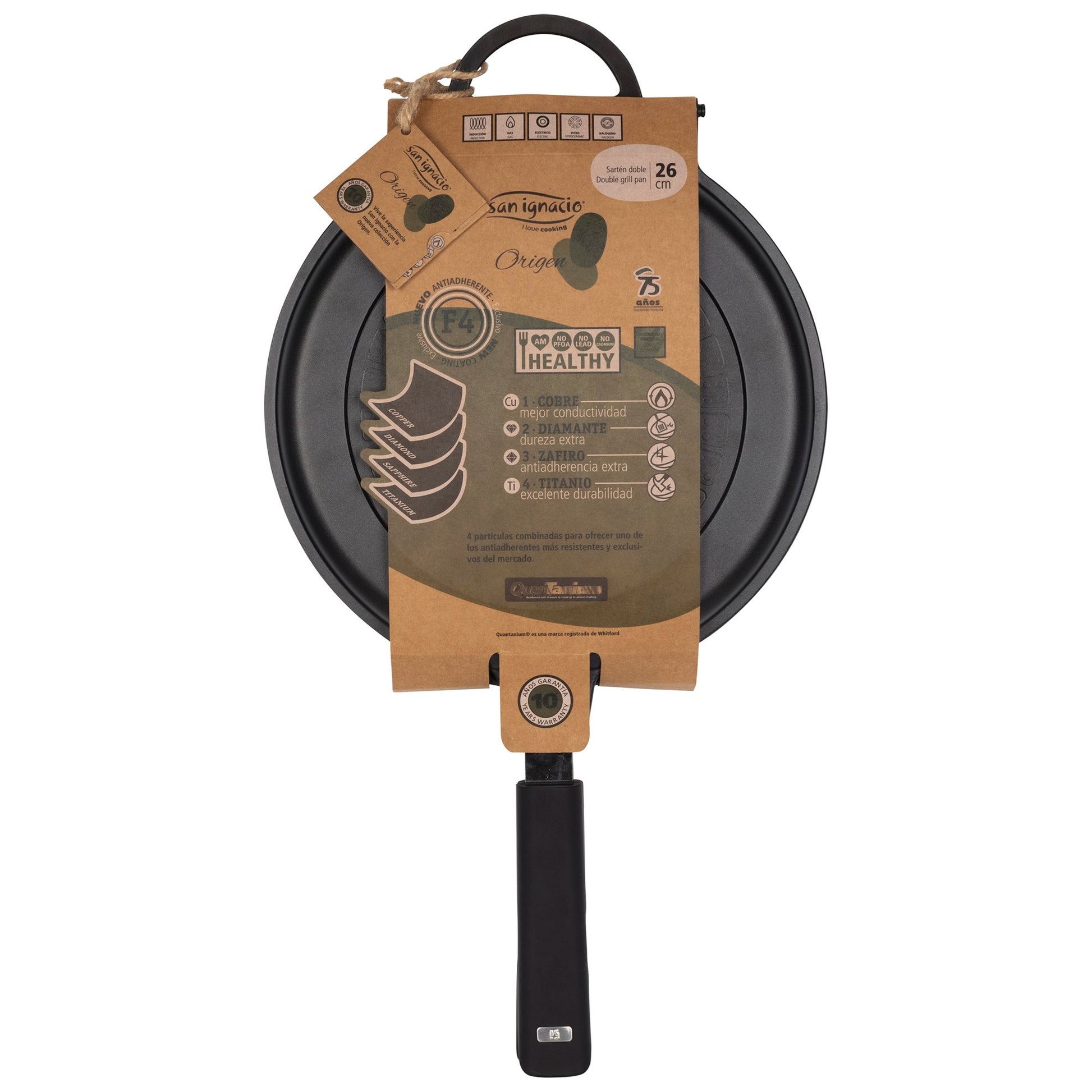 Sartén Doble Para Tortillas Ø26cm Inducción Origen San Ignacio