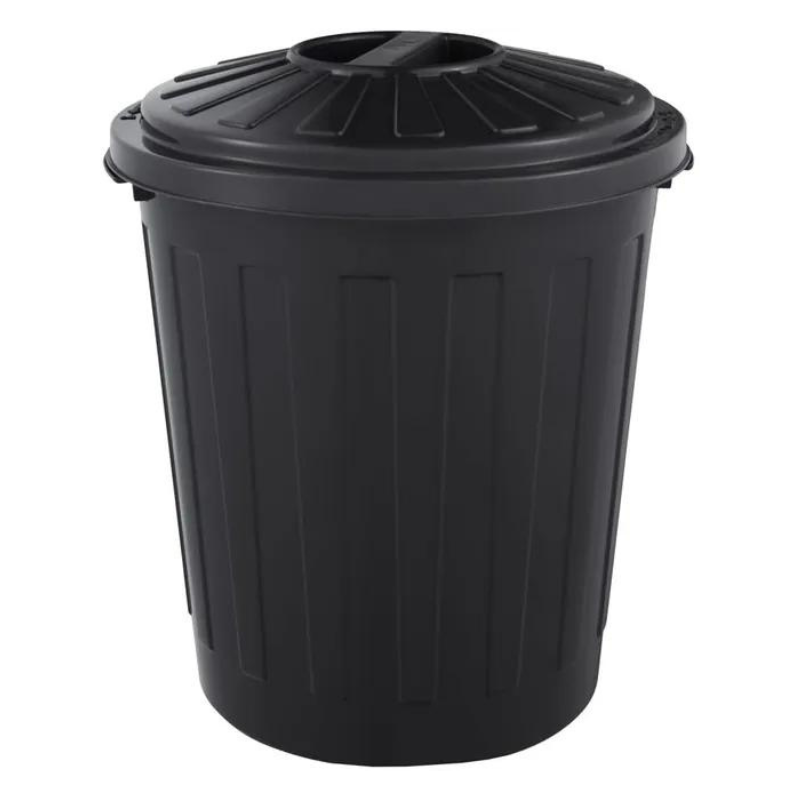 Cubo De Basura / Papelera Polivalente Con Tapa Cerrable, Pequeño, Plástico Resistente (pp), 7 l, Mats, Grafito