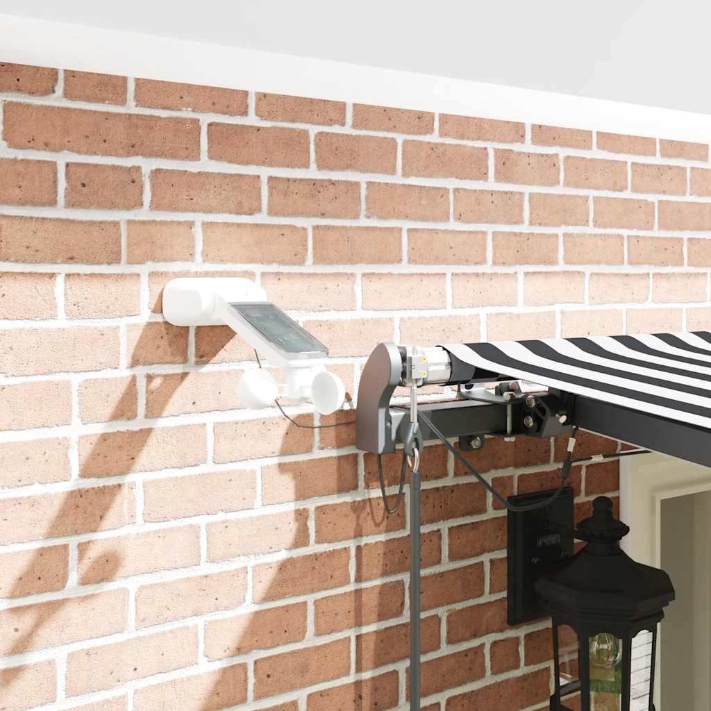 Toldo Retráctil Automático Luces Led Antracita Blanco 600x300cm_3
