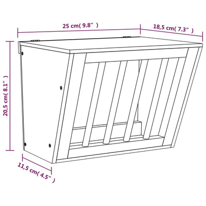 Vidaxl Comedero Heno Para Conejos Madera Maciza Abeto 25x18,5x20,5 Cm_2