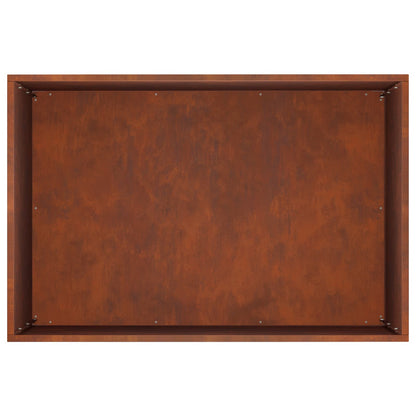 Macetero De Jardín Oxidado 60 X 40 X 50 Cm Acero Oxidado_4